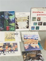 assorted art books & pamphlets