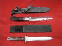 2 knives: 1 Magnum 6.5" blade w/ sheath &