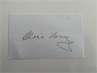 Gloria Henry original signature