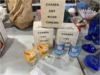 5 SETS OF CANADA DRY MIXER TUMBLERS ONLY 4 SETS