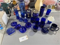 COBALT BLUE GLASSWARE