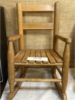 Small wooden rocking chair; 14x23; See Pics