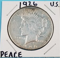 1926 silver Peace dollar               (112)