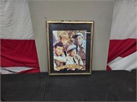 The Men of Mayberry Vintage Framed Print