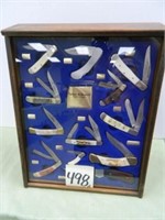 (12) Parker Edwards Pocketknives w/ Display Case