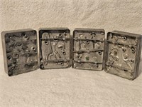 Four Vintage 1968 Mattel Toy Horses Molds