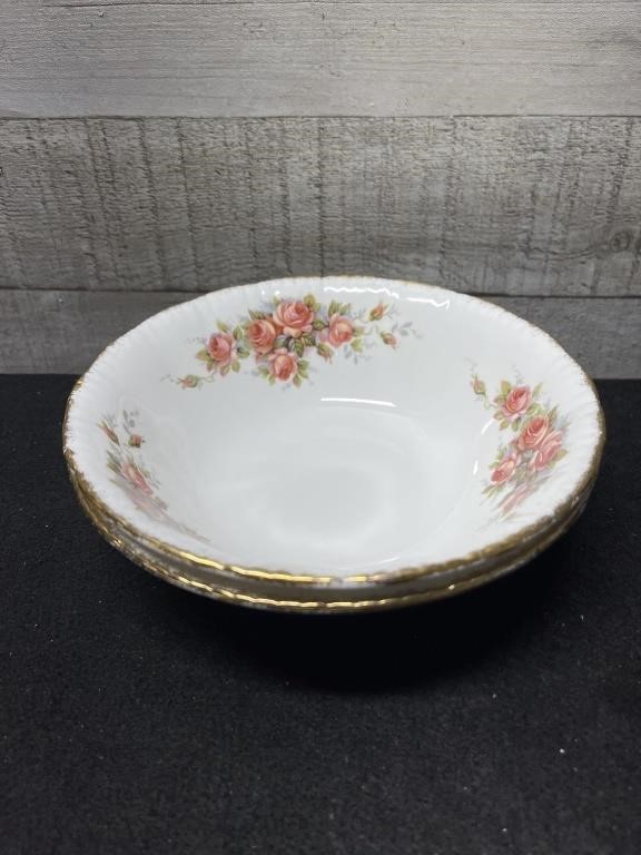 2 Paragon Elizabeth Rose Bowls 6.5"