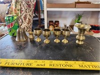 Lot of Small Brass Cups Miniatures