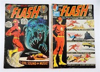 (2) VINTAGE 1971 DC COMICS "THE FLASH"
