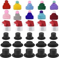 70plus pieces Mini Christmas Knit Hat Mini Red