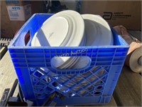 Crate of Restaurant Plates