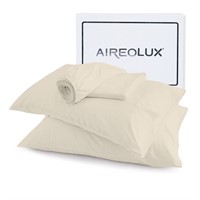 SM4498  Aireolux 100 Cotton Full Sheet Set Ivory