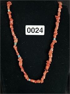18" CORAL NECKLACE