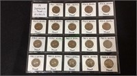 Coins, 19 Jefferson proof Nickels,