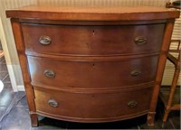 EARLY 3 DRAWER PEGGED TOP DRESSER