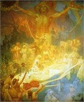 The Apotheosis of the Slavs Giclee by Mucha