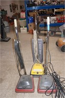 3 Commercial Upright Commercial Vacuum Cleaners
