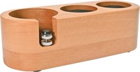 Wooden Espresso Tamper Mat Stand Set