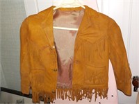 Child's fringed Vintage Buckskin jacket UPSTAIRS