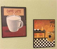 2pc Wall Art: Café & Kitchen