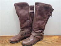Leather Upper Balance Ladies Brown Boots Size 7
