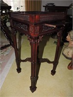 20th C. Mahogany Chippendale-Style Tea Table