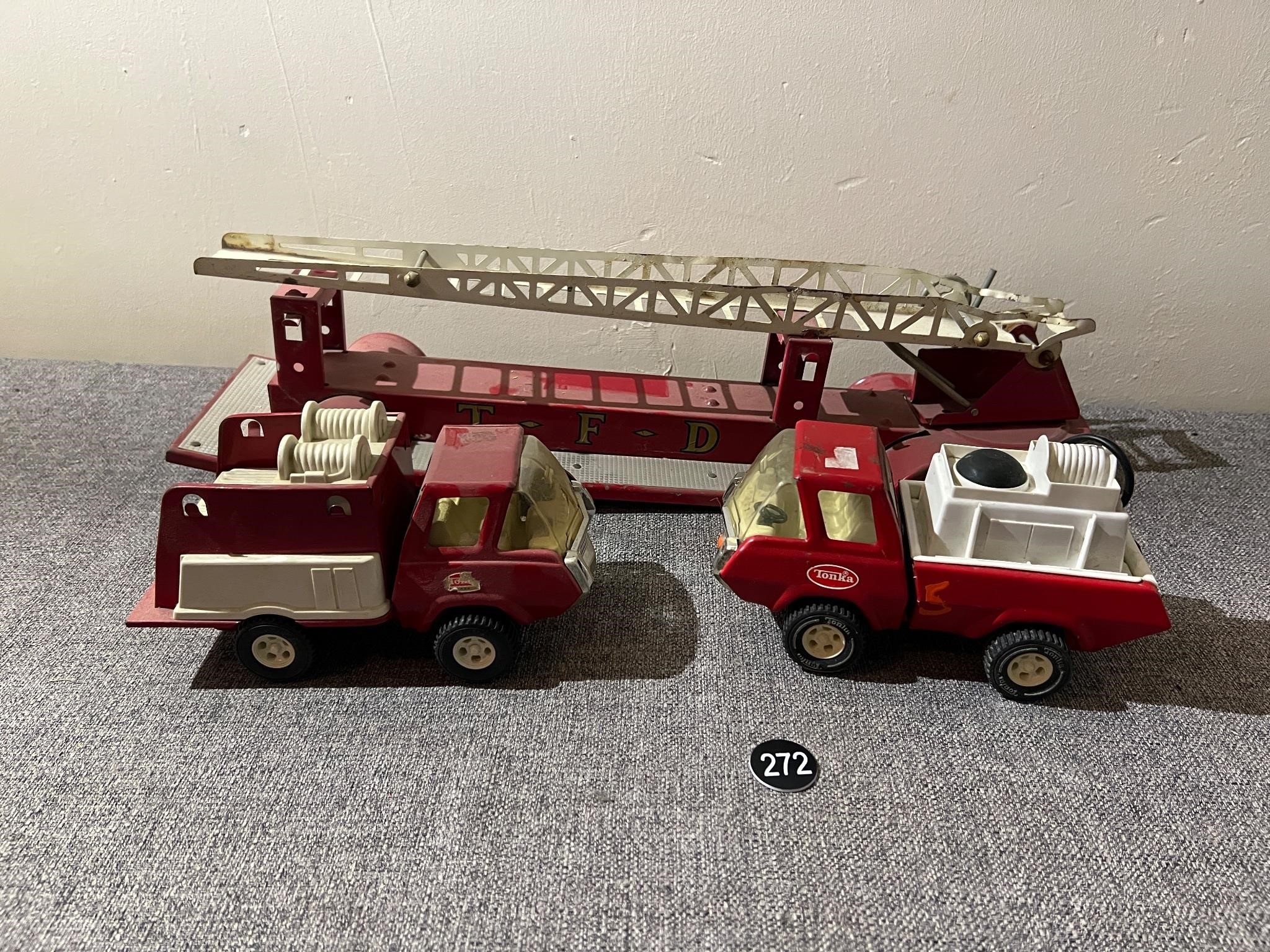 Tonka Metal Fire Trucks
