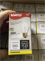 20 boxes of 60w appliance bulbs