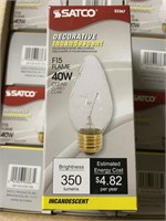 12 boxes of 40w decorative bulbs