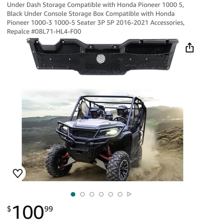 HONDA PIONEER ACCESSORY (OPEN BOX, NEW)