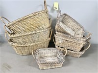 Baskets in Various Sizes Lot
