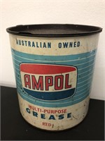 Ampol  multi purpose grease red 5 lb grease tin
