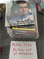 1998 MAXX RACING PARTIAL CARD SET