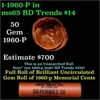 1-10 FREE BU RED Penny rolls with win of this 1960
