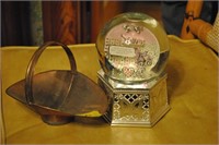 Sisters globe and brass holder