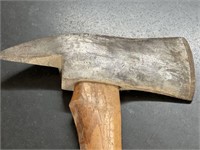 ANTIQUE 36 INCH FORGED STEEL FIREMAN'S AXE