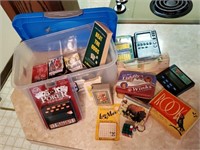 Tote of games, playing cards