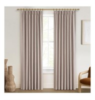 Living Room Curtains 84 Inches Long,Tan Beige