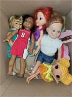 box of dolls American girl