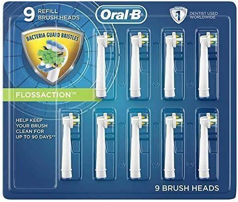 Genuine Oral-B Braun Floss Action Heads (9 Ct)