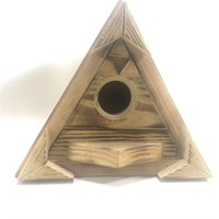 Triangle A-Frame Style Wood Bird House