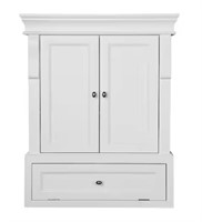 White Bathroom Storage Wall Cabinet