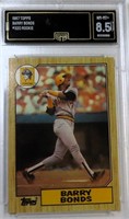 1987 Topps #320 Barry Bonds Rookie GMA 8.5