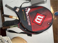 3 Vintage tennis rackets