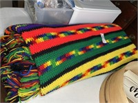 Super funy hand made crocheted afgan