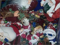 Large Tote Full of Vintage Santa's
