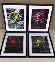 4 Colorful Moonflower Prints D.R. Hochman