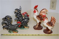 Vtg Napco & Enesco Rooster/Chicken Figures