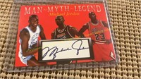 Michael Jordan Man Myth Legend facsimile auto