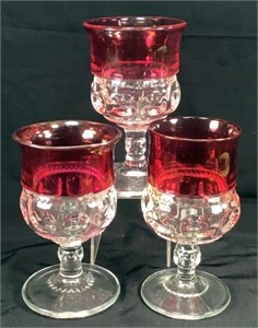 (3) King’s Crown Glasses